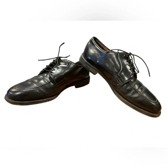 Johnston & Murphy Black Leather Lace Up Oxfords  Shoes Size 11 - Picture 6 of 11